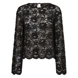 Hype The Detail - Lace Blonde Bluse Sort