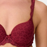 LingaDore - Daily T-Shirt BH Ruby Wine Jacquard