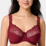 LingaDore - Daily Fullcup BH Med Blonde Puls Size Ruby Wine Jacquard
