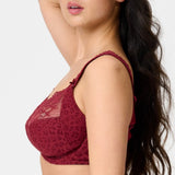 LingaDore - Daily Fullcup BH Med Blonde Puls Size Ruby Wine Jacquard