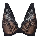 LingaDore - Daily Triangle Plunge BH Black Taupe