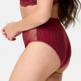 LingaDore - Daily Maxi Trusse Ruby Wine Jacquard