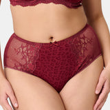 LingaDore - Daily Maxi Trusse Ruby Wine Jacquard