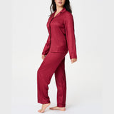 LingaDore - Pyjamas Sæt 26 Ruby Wine Jacq
