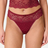 LingaDore - Daily String Ruby Wine Jacquard