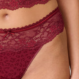 LingaDore - Daily String Ruby Wine Jacquard