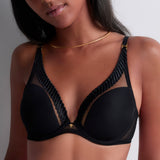 Aubade - Sheer Emotion Plunge BH Sort
