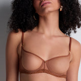 Aubade - Sheer Emotion Balconette BH Honey