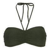 Damella - Olivia Bandeau Bikini Top Mønster Khaki