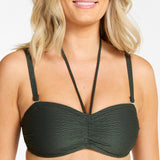 Damella - Olivia Bandeau Bikini Top Mønster Khaki