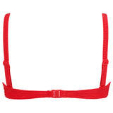 Damella - Olivia Bandeau Bikini Top Mønster Rød