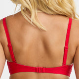 Damella - Olivia Bandeau Bikini Top Mønster Rød