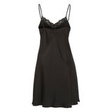 Damella - Natkjole Silk Sort