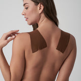 Bye bra - Bryst Tape + Satin Nipple Cove Brun