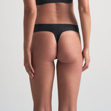 Bye bra - 2-pak Usynlig String Beige/Sort