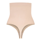 Bye bra - Soft Touch Højtaljet String Beige
