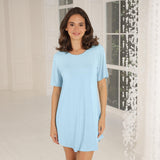 Lady avenue - Bambus Bigshirt Sky Blue