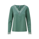 LingaDore - Pyjamas Sæt 26 Green Marl