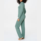 LingaDore - Pyjamas Sæt 26 Green Marl