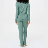 LingaDore - Pyjamas Sæt 26 Green Marl
