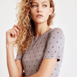 Hype The Detail - Cashmere Blend T-Shirt Sand