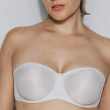 Primadonna - Satin Axelbandslös BH Natural
