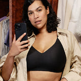 Chantelle - Soft Stretch V-neck Top Sort