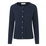 Rosemunde - Cardigan I Uld Og Cashmere Dark Navy Melange