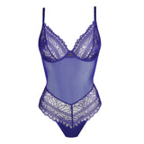 Marie Jo - Cerina Plunge Bodystocking Velvet Blue