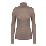 Mey - Wool Love Langærmet Rullekrave Deep Taupe