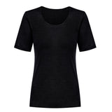 Mey - Exquisite Wool T-Shirt Sort
