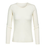 Mey - Exquisite Wool Langærmet T-shirt Hvid