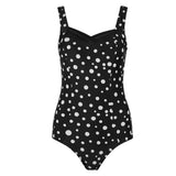 Lentiggini swimwear - V-inserts Badedragt Sort/Hvid