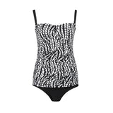 Lentiggini swimwear - Stropløs Tankini Sæt Black/Off