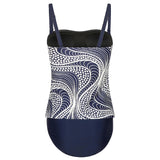 Lentiggini swimwear - Summer Tankini Sæt Navy/Offwhi