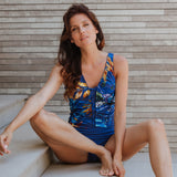 Lentiggini swimwear - Frill Badedragt Cobalt Blue