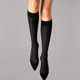 Wolford - Velvet de Luxe 50 Knee-High Svart