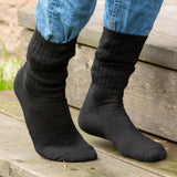 Trofé - Uld Strømpe Sort