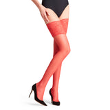 Falke - Seidenglatt Stay Up 15 Denier Rød