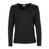 Trofé - Bambus L/æ T-shirt Sort