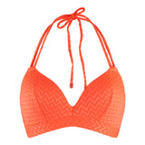 Lingadore - Vatteret Triangle Bikini Top Hot Coral