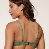 Lingadore - Vatteret Triangle Bikini Top Garden Green