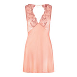 Lingadore - Chemise Med ÅBen Ryg Peach