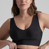 Byebra - Top Med V-hals Sort