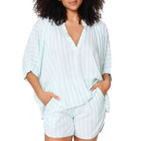 Lingadore - Strand Sæt Mint Stripe