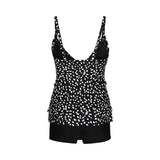 Lentiggini swimwear - Dot Tankini Sæt Black/offwhite