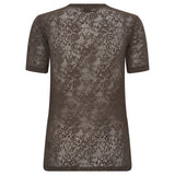 Hype The Detail - Slim Lace T-shirt Brown