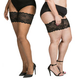 Bandelettes - Dolce Strumpeband med Spets Svart