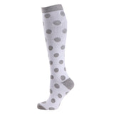 Trofé - Støttestrømpe Hvid/grå
