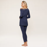 Lingadore - Nat sæt med Leggings Dark Denim